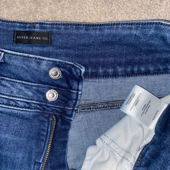 High rise silver jeans - Picture 2 of 2